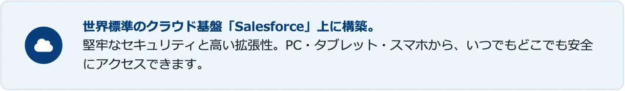 Salesforceクラウド基盤の説明